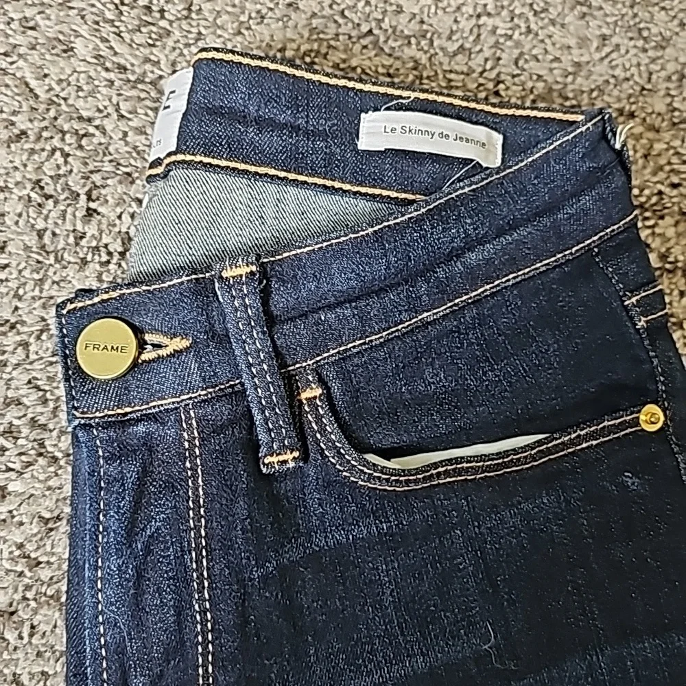 STUNNING FRAME DARK SKINNY LE SKINNY DE JEANNE JEANS - Picture 11 of 13